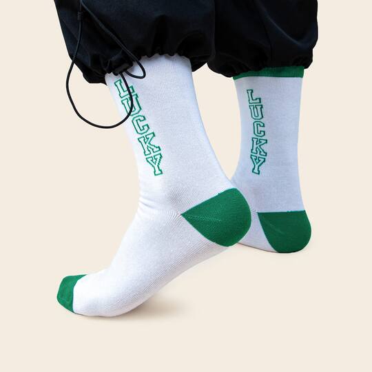 Lucky St. Patrick's Day Adult Crew Socks by Celebrate It™